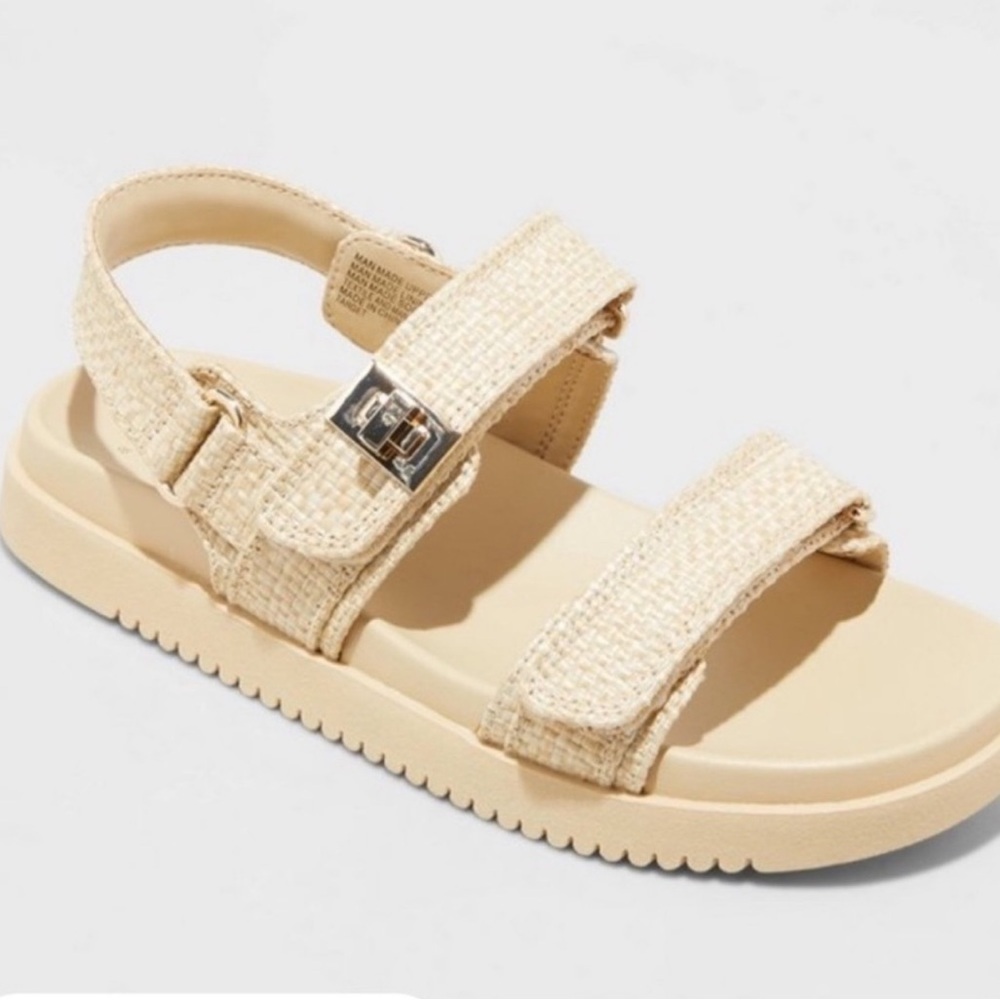 A new day Women’s Jonie Ankle Strap Footbed Sandals size 7.5